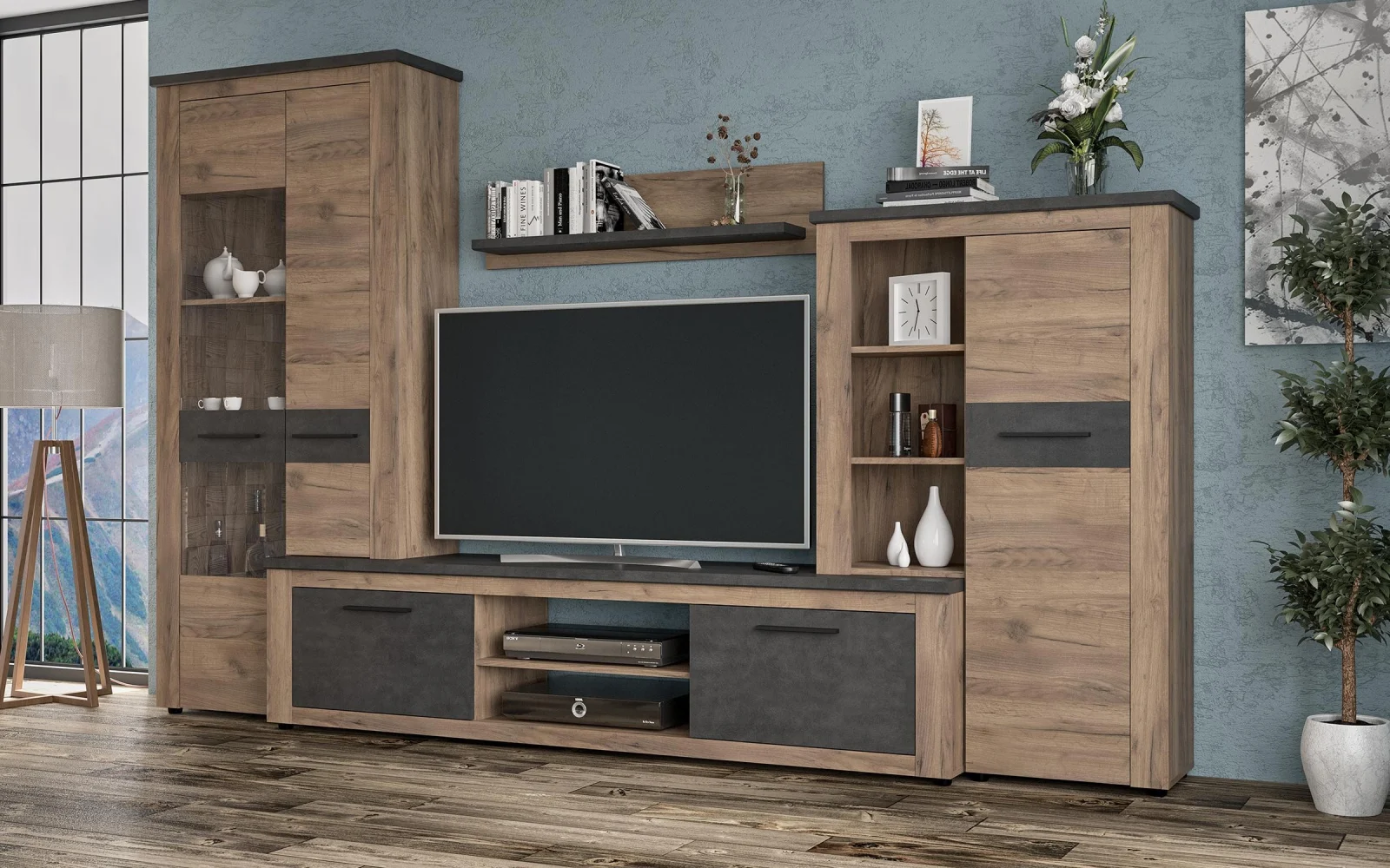 Living Torino Stejar Craft + Tobacco Matera 315x45x200 cm [3]