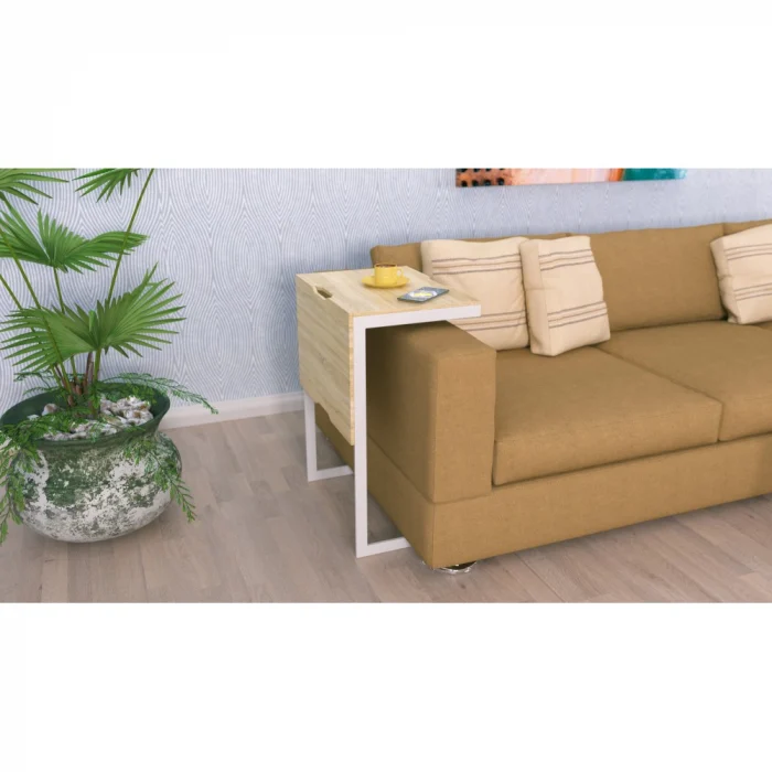 Masa Cafea Fidji Combo Alb Sonoma [2]