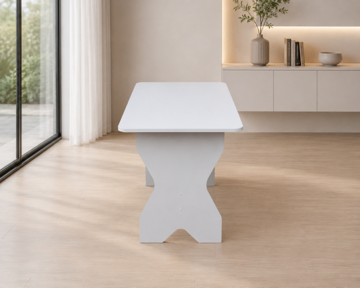 Masă de bucătărie KC-1 Alb 90x60x73 cm [2]