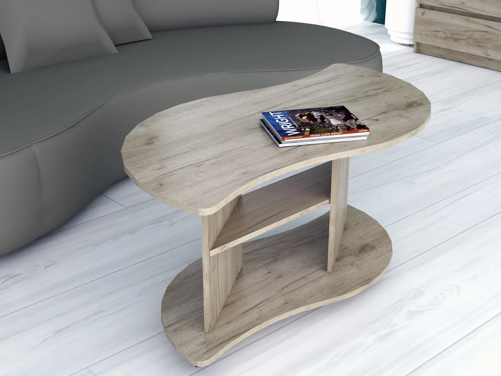 Masa De Cafea Viraj Ro1 K002 Stejar 110x60x54 cm [2]