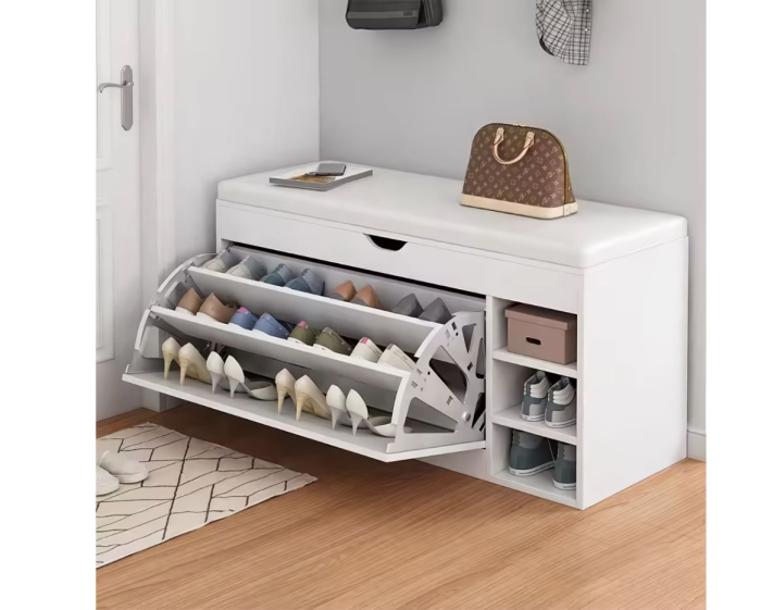 Pantofar 126 MDF White 100x30x51 cm [3]