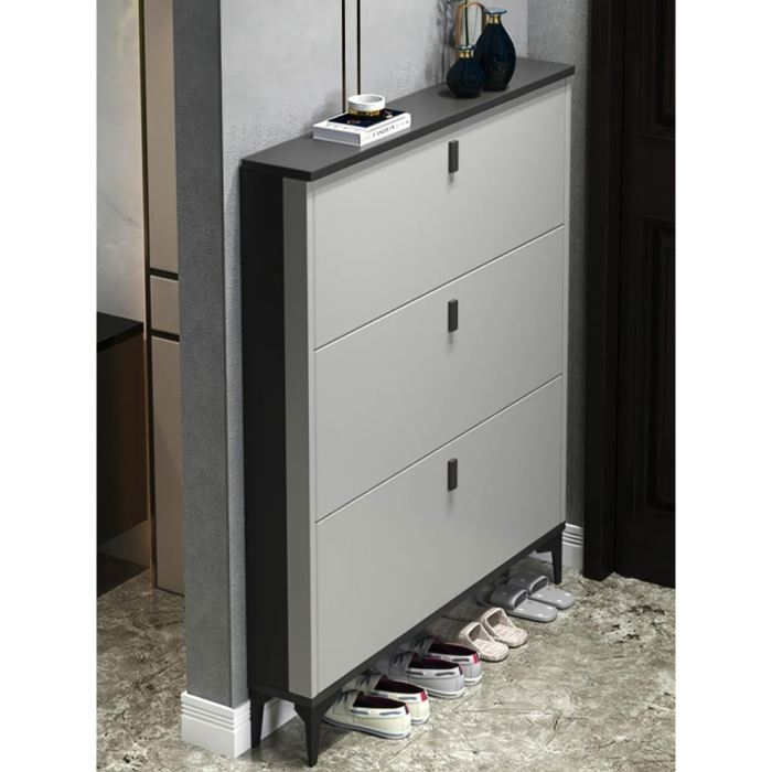 Pantofar 603 MDF Grey 100x24x118 cm [3]