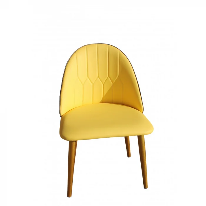 Set masa cu 4 scaune HA02 Gri Galben 160x80x74 cm [3]