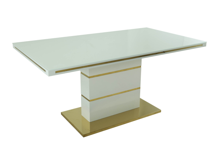 Set masa DA1128G + 6 SCAUNE DA2626G,160x90x75 cm GOLD [5]