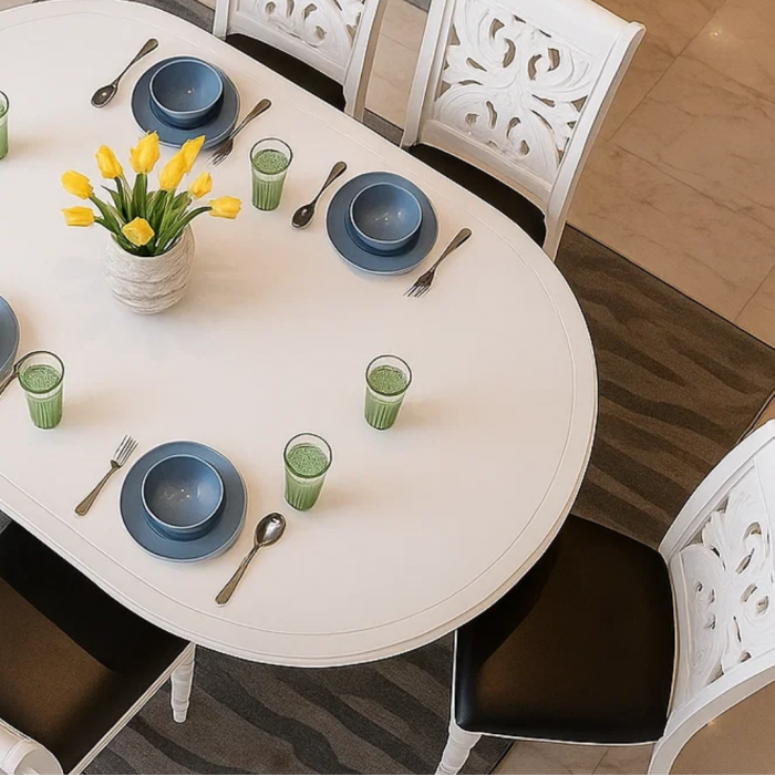 Set Masa Iris + 6 Scaune Tapitate [2]