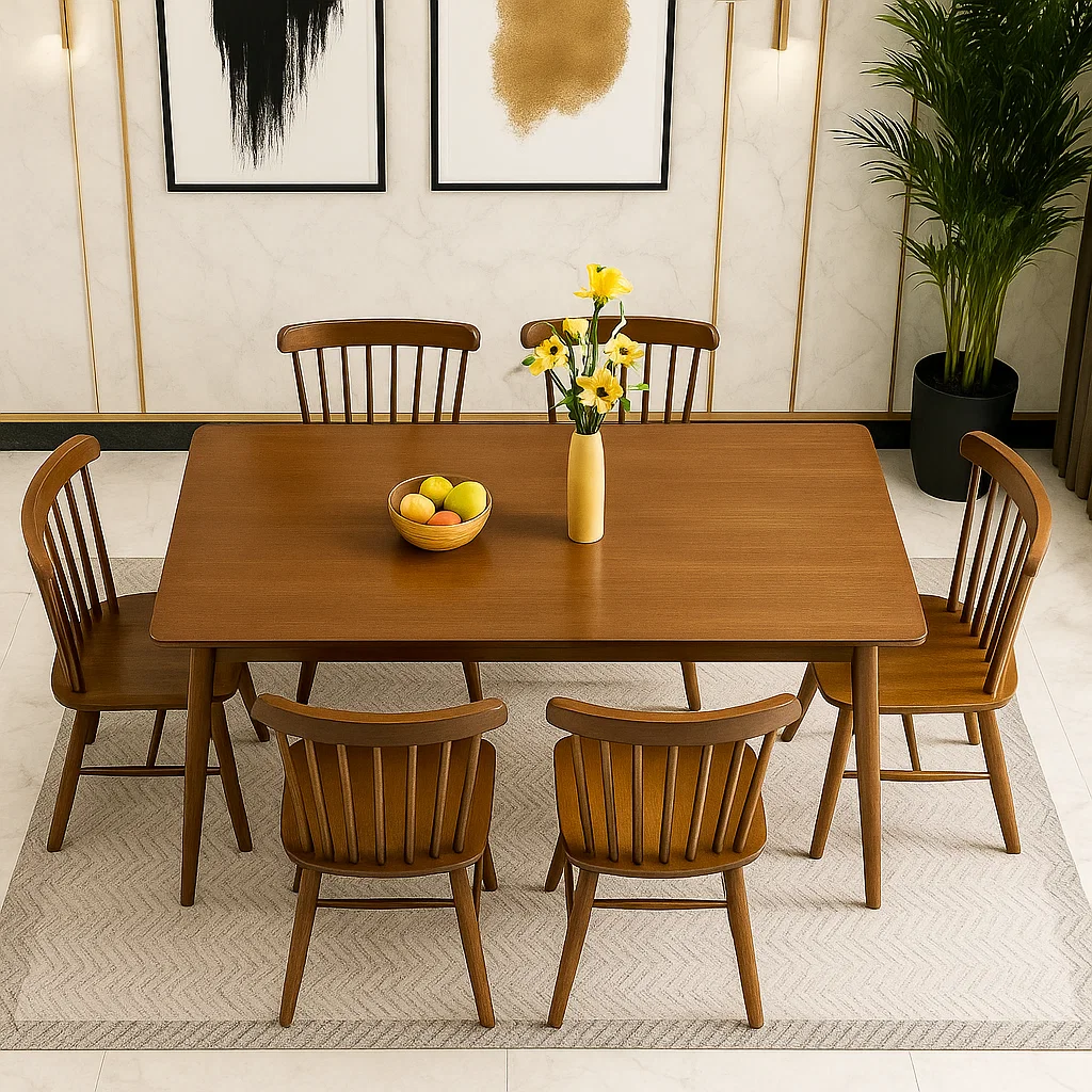 Set Masa Linea Nuc + 6 Scaune [2]