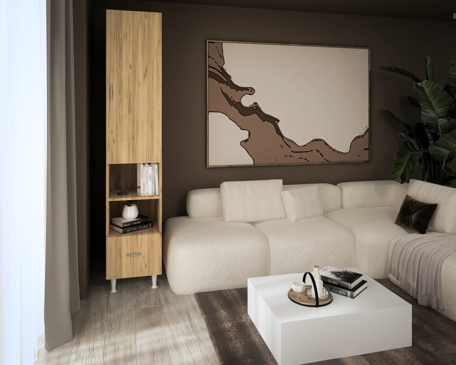 Soldat 1U 1S Stejar K003 35x35x180 cm [2]