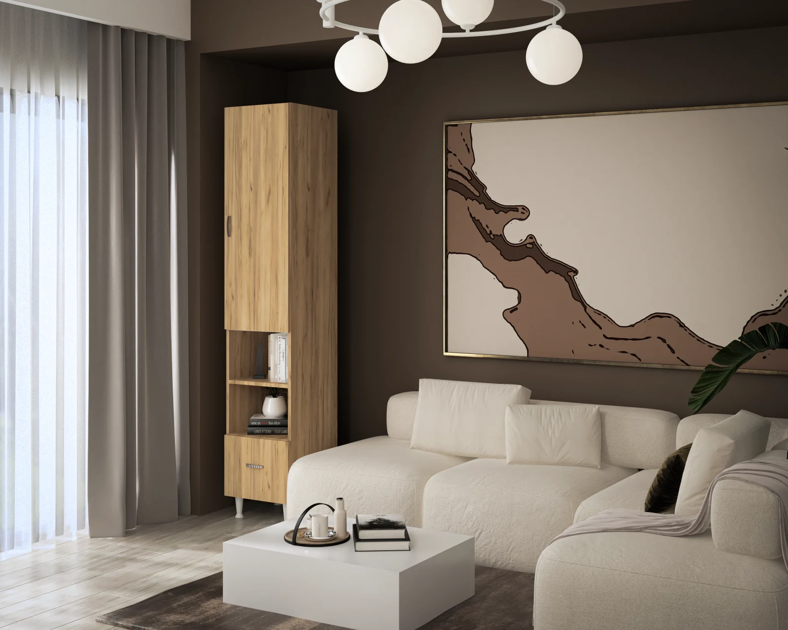 Soldat 1U 1S Stejar K003 35x35x180 cm [3]