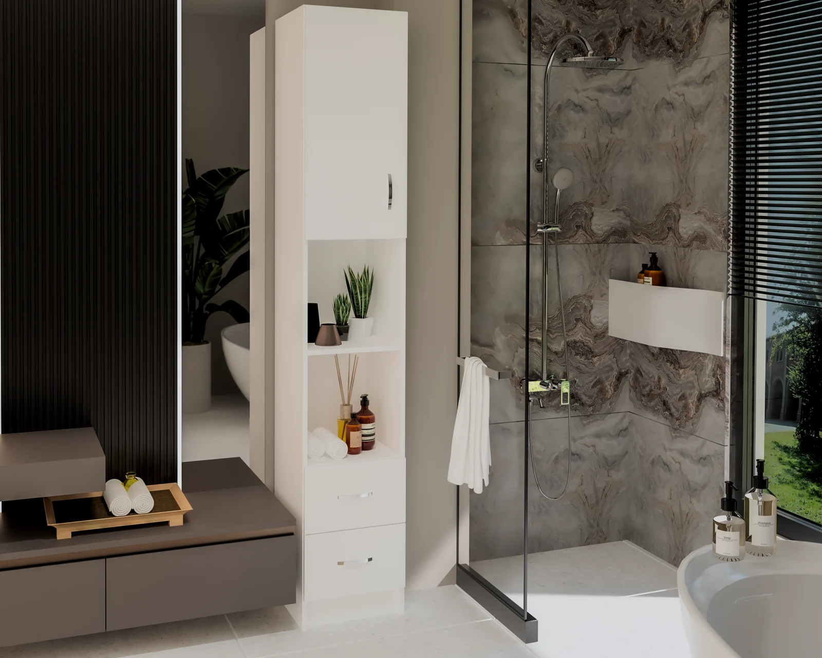 Soldat 1U 2S Alb  35x35x199 cm [3]