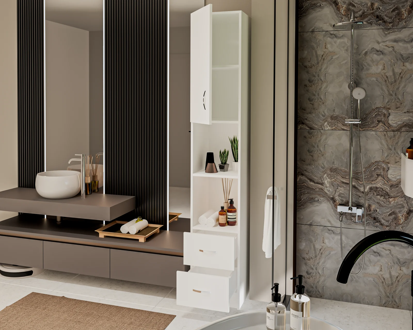 Soldat 1U 2S Alb  35x35x199 cm [4]