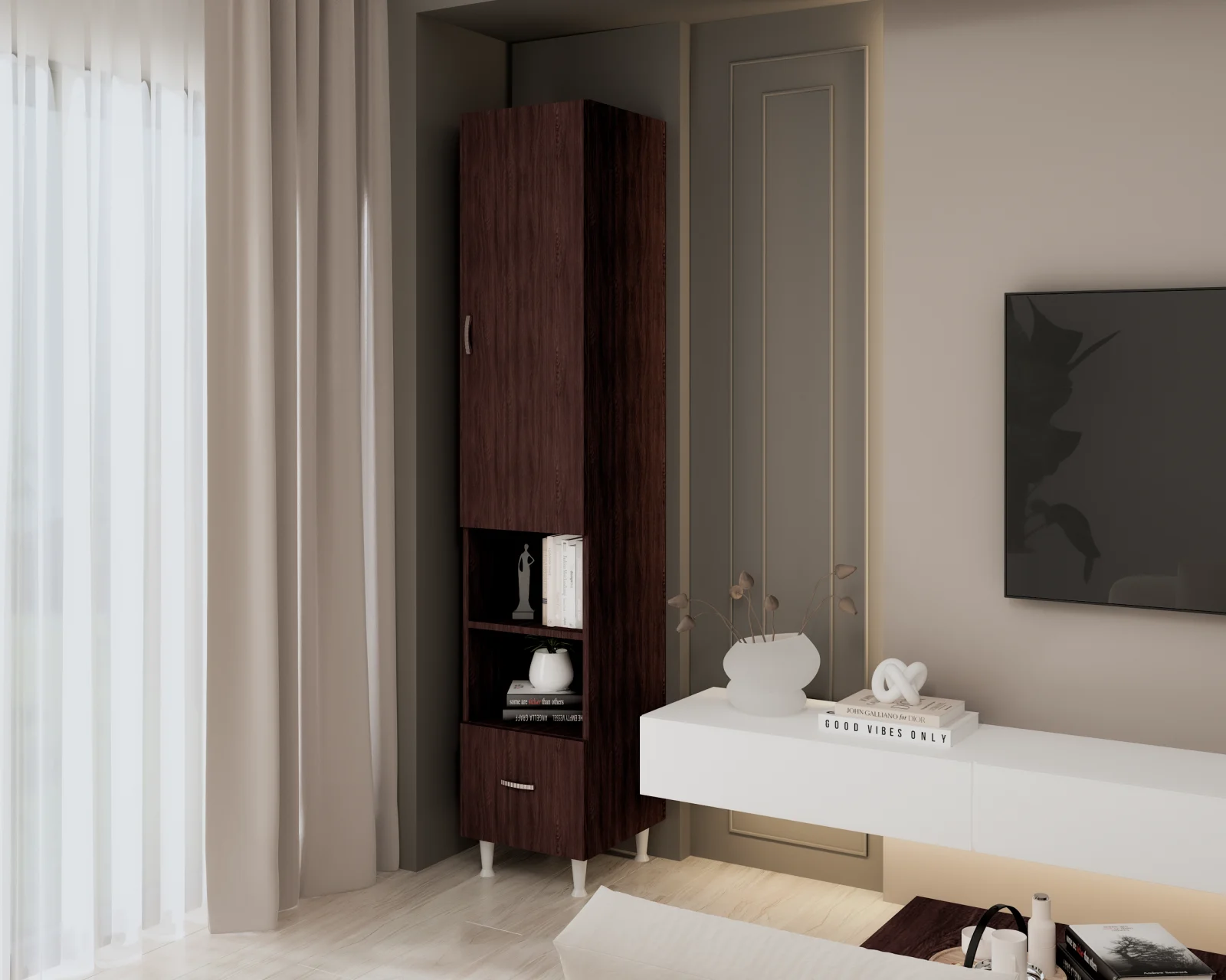 Soldat 35 1U 1S Wenge 35x35x180 cm [3]