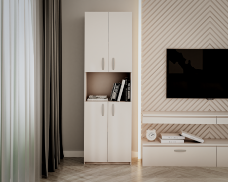 Dressinguri & Dulapuri - Dulap KSC-5 RO Alb 60x37x196 cm