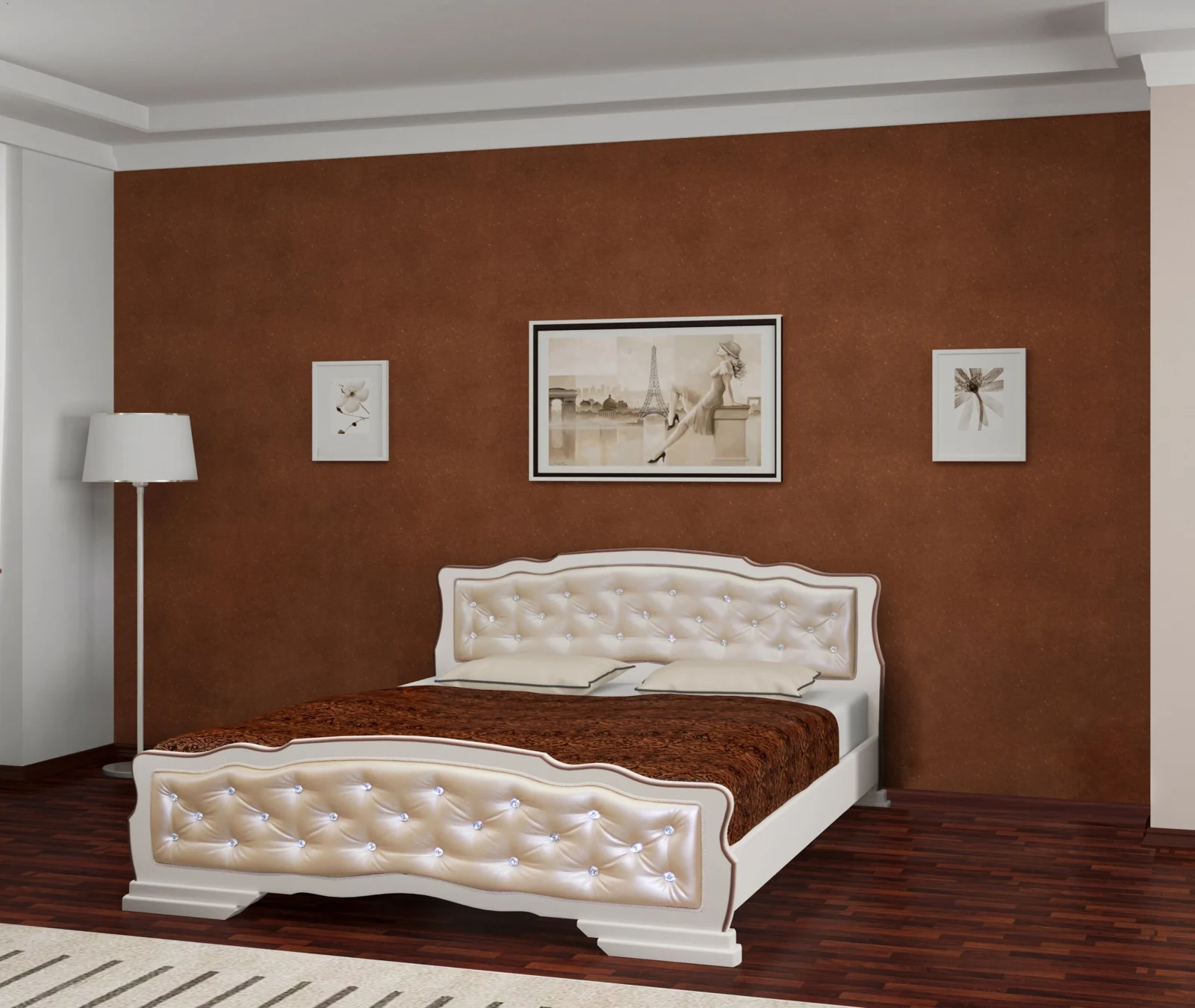 Paturi - Pat Mijloc Karina 10 Stejar Deschis 160x200 cm