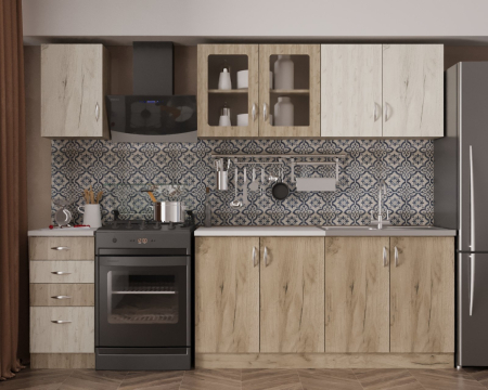 Bucatarii - Bucatarie Mira Ro, 200x60x200 cm, K001 + K002