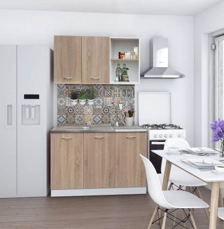 Bucatarii - Bucătărie Natali Alb Sonoma 1,2 m