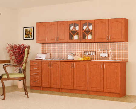 Bucatarii - Bucatarie Olea Mebel MDF 2.6m, Calvados