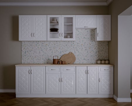 Bucatarii - Bucatarie Reina Mdf 2.6m Alb