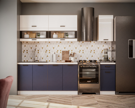 Bucatarii - Bucătărie Tehno New MDF Ultramarin 2 m