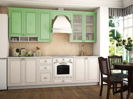 Bucatarii - Bucătărie Versailles MDF Fistic 2,6 m