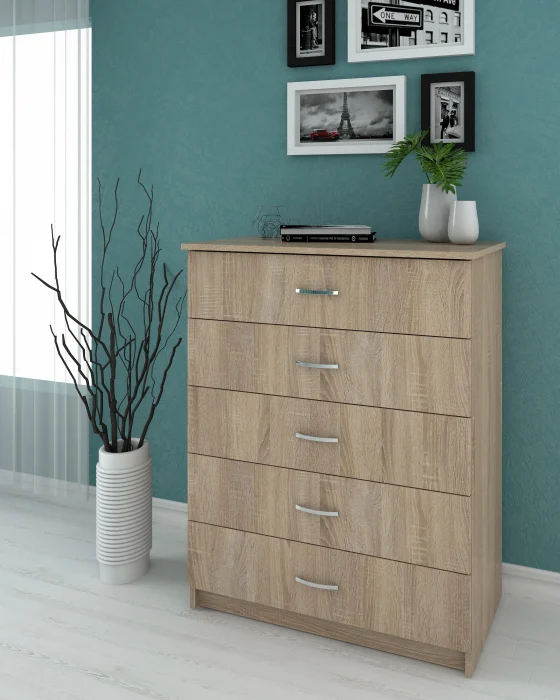 Comode - Comoda 5 Sertare Sonoma