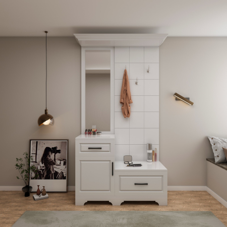 Cuiere - Cuier ZQD 109 Alb 113x43x205cm