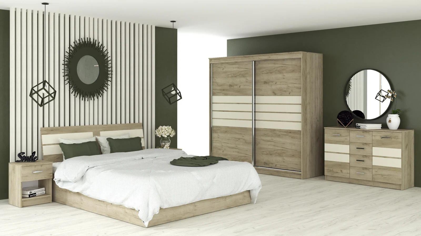 Mobila Dormitor - Dormitor Luca Stejar K002