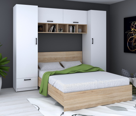 Seturi Dormitor - Dormitor Teo Alb Sonoma