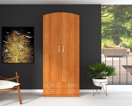 Dressinguri & Dulapuri - Dulap-4 2U/2S Ro Cires 74x54x212 cm