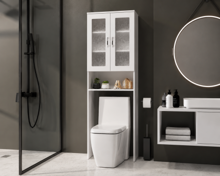 Mobila baie - Dulap baie Alb 60x25x180 cm