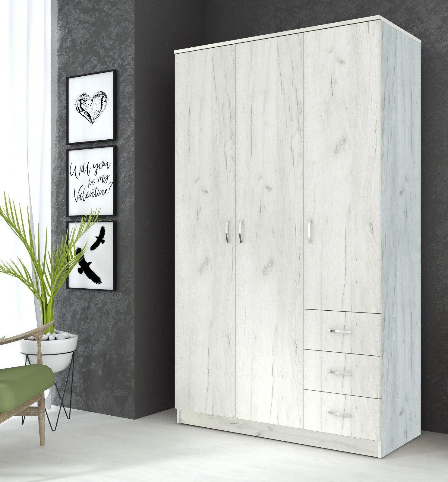 Mobila Dormitor - Dulap Ionut K001 120x50x200 cm