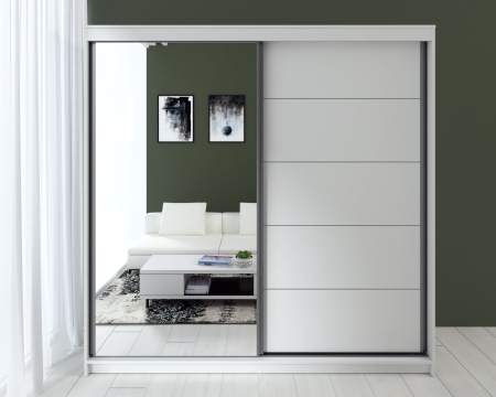 Dressinguri & Dulapuri - Dulap UC MP3 Alb 180x60x200 cm
