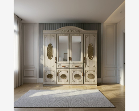 Dressinguri & Dulapuri - Dulap ZQE 017 MDF 6U 2S 200x215x52cm