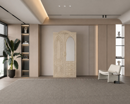 Dressinguri & Dulapuri - Dulap ZQW 011MDF 2U/3S 100x52x211 cm