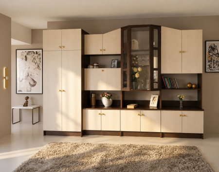 Seturi Living - Living Oscar UA Wenge Mesteacan 360x52x207 cm