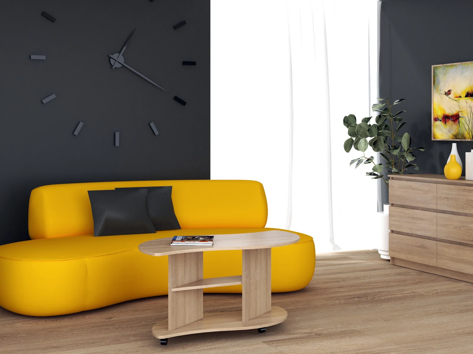 Masute - Masa De Cafea Viraj Ro Sonoma 110x60x54 cm