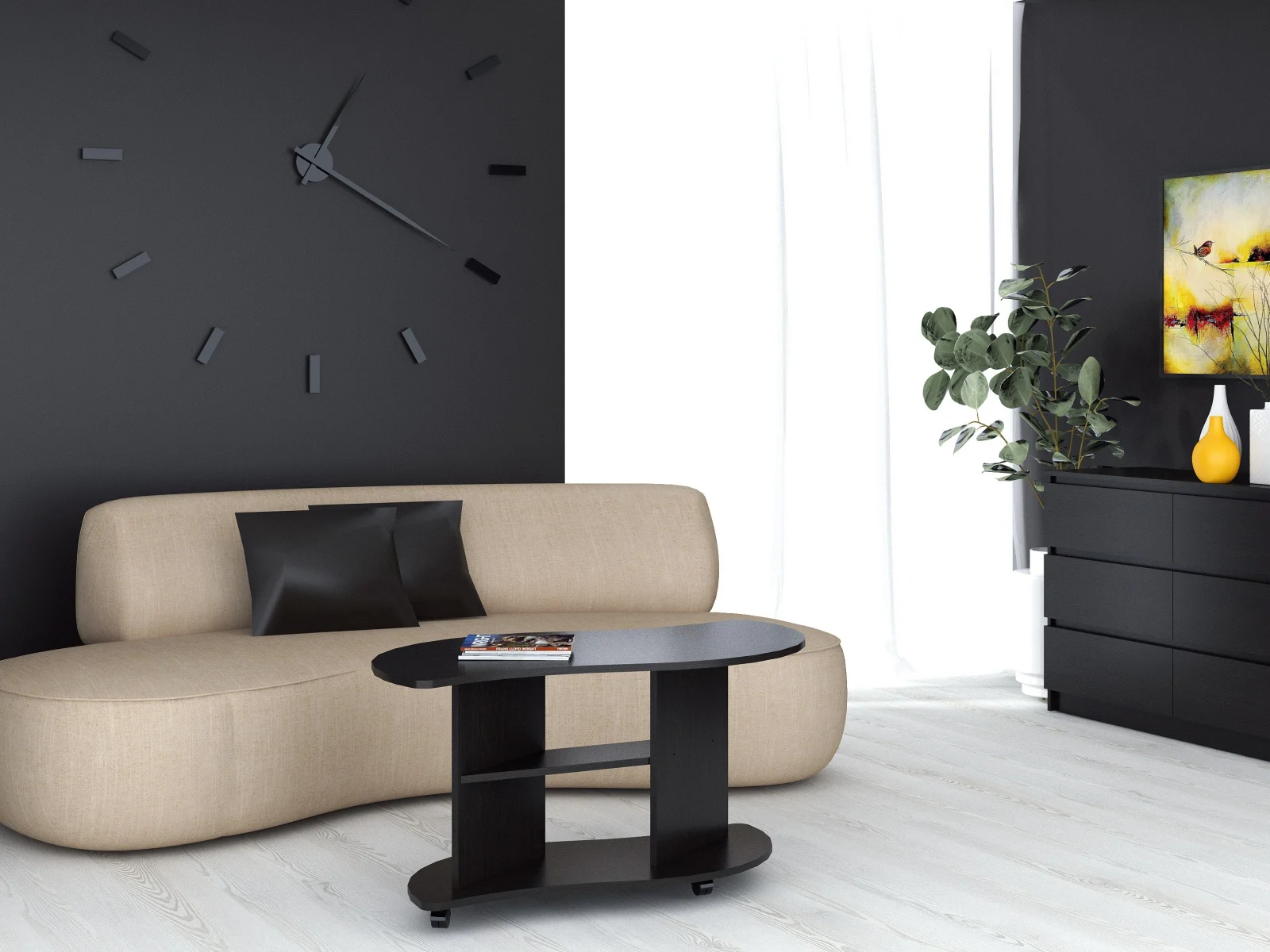 Masute - Masa De Cafea Viraj Ro Wenge 110x60x54 cm