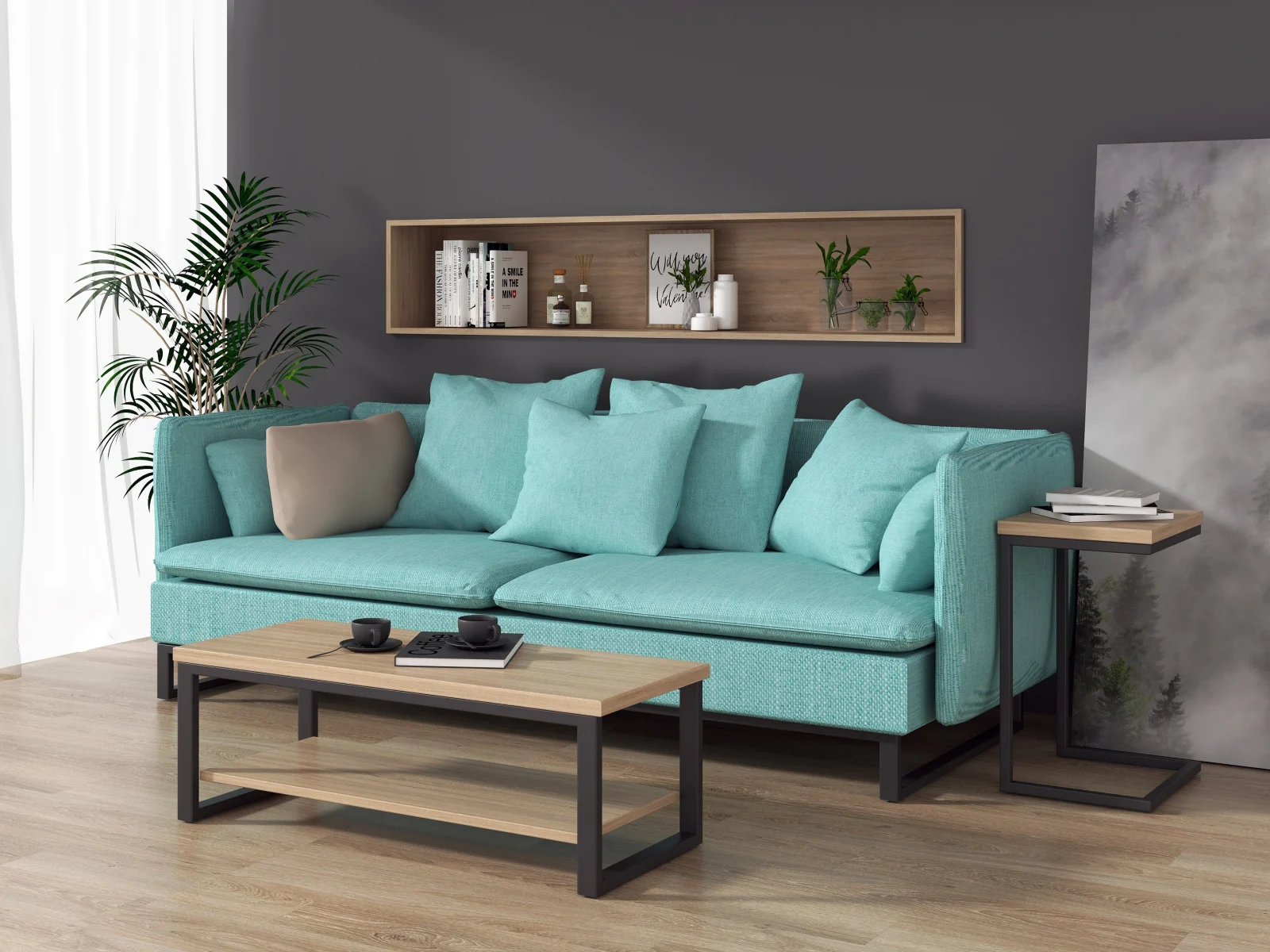 Masute - Masa Fidji Sonoma Negru