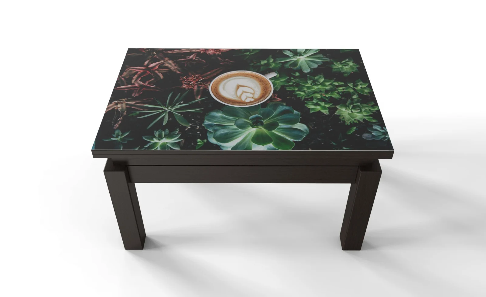 Masute - Masa Transformer Butterfly Print 7 Wenge