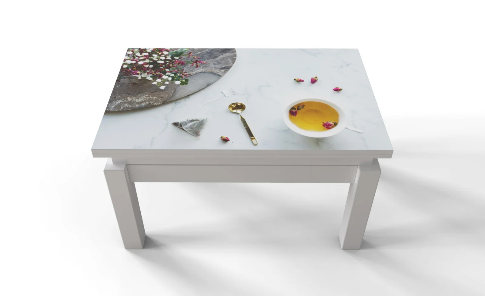 Masute - Masa Transformer Butterfly Print 9 Alb