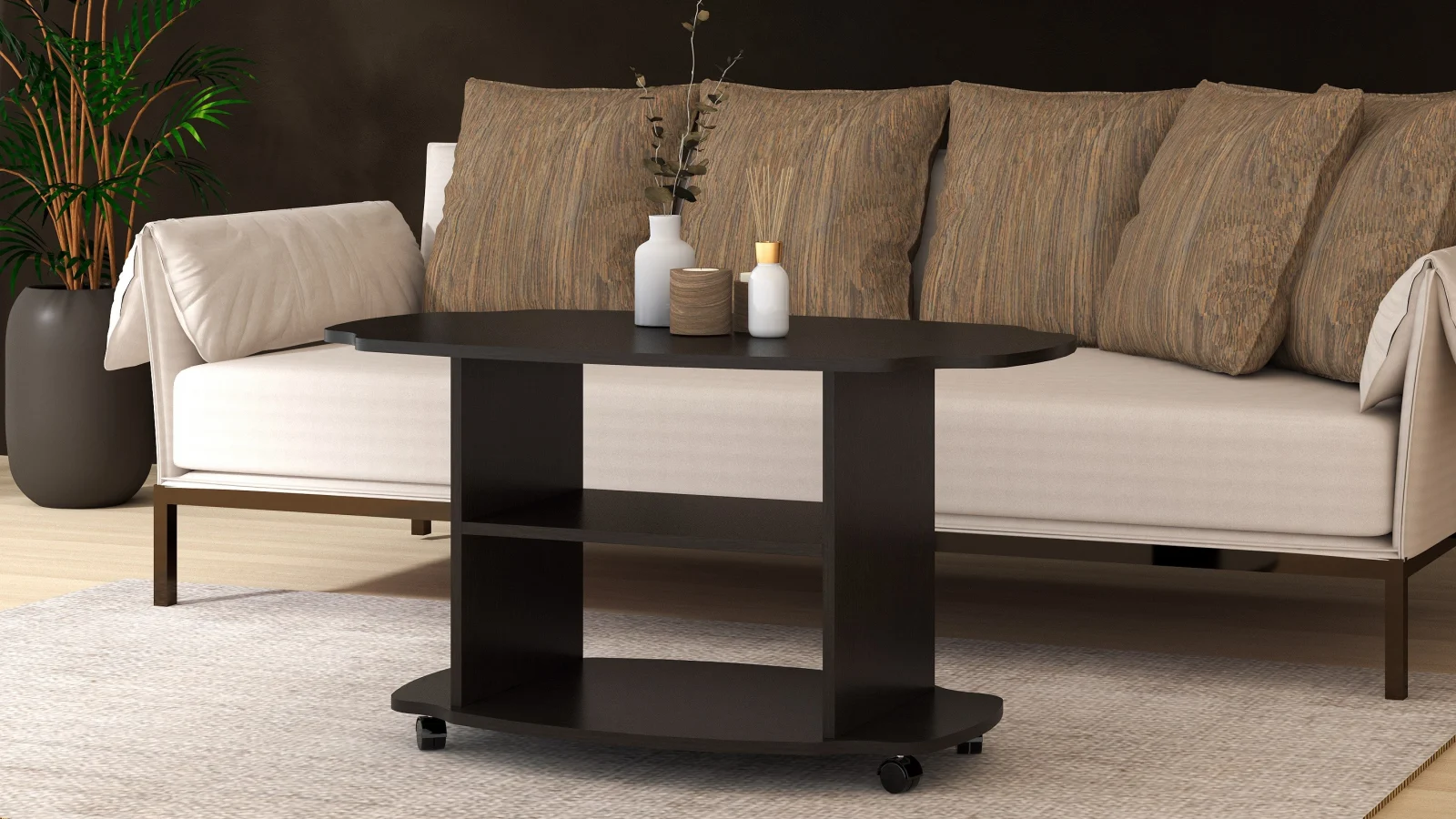 Masute - Masuta De Cafea Twist Ro Wenge 100x60x54 cm