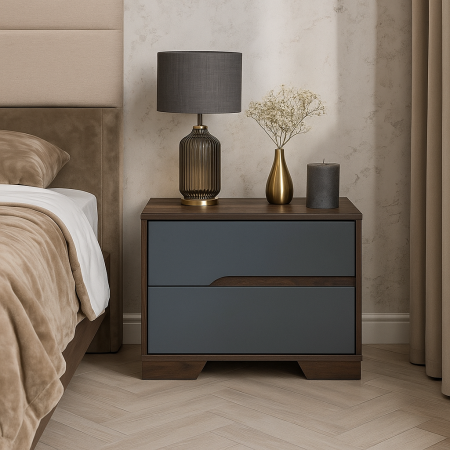 Noptiere - Noptiera Luna Gri + Nuc