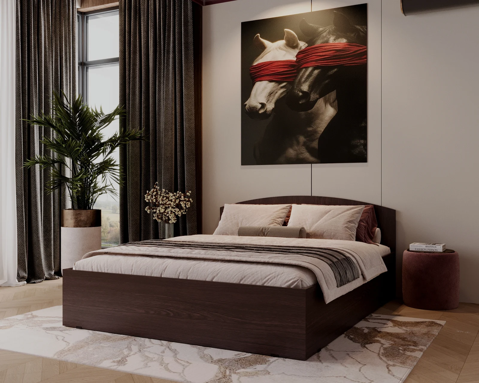 Paturi - Pat Mijloc 160 Wenge