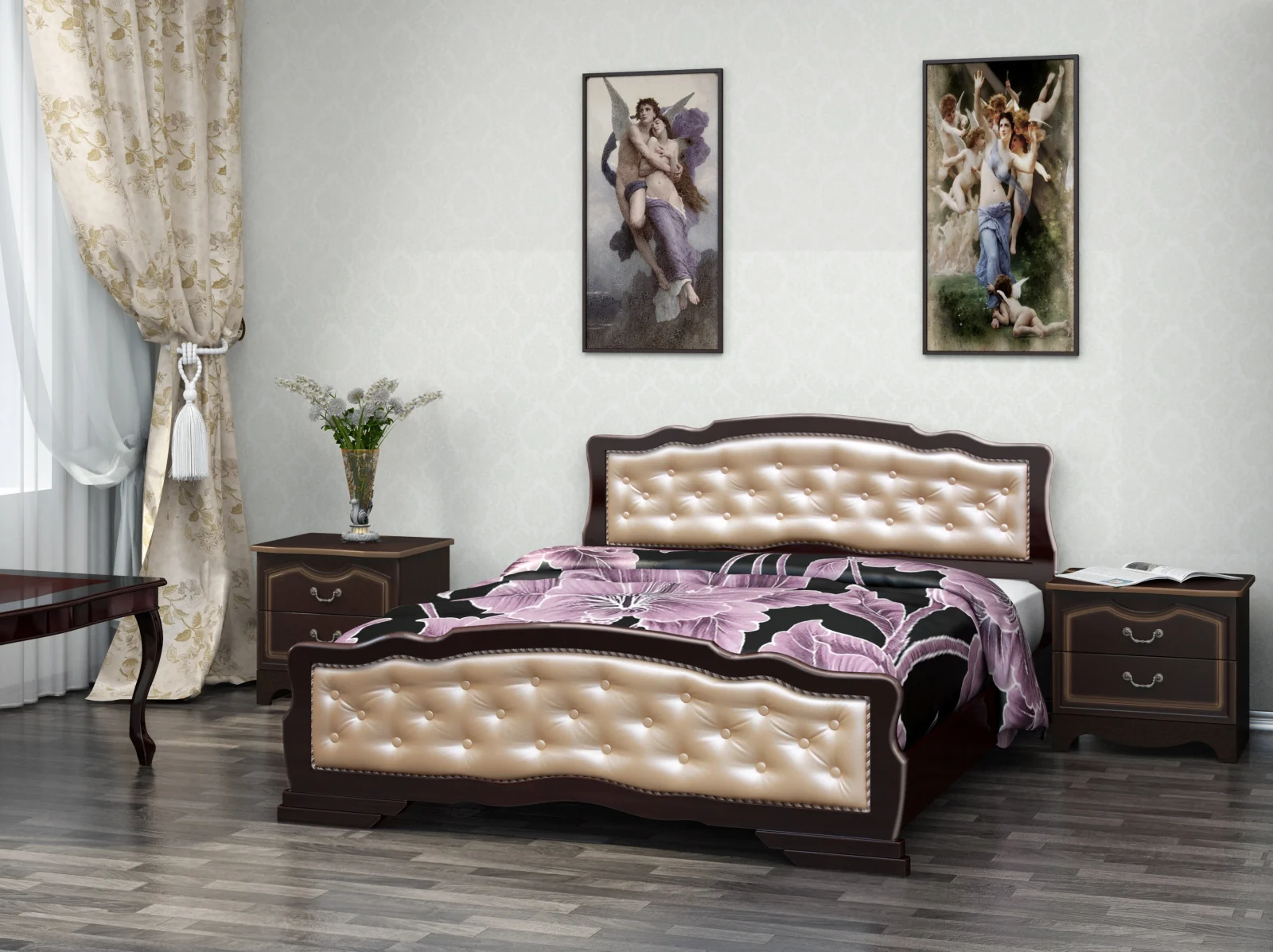 Paturi - Pat Mijloc Karina 10 Nuc Inchis Patinat