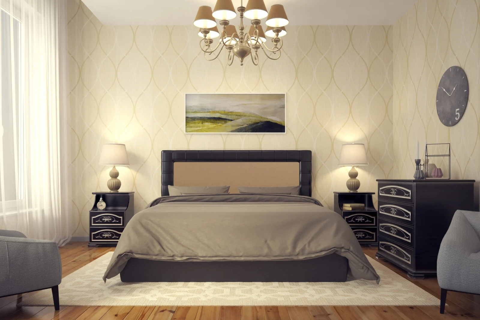 Paturi - Pat Mijloc Tapitat Charm 6