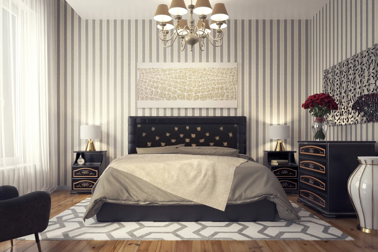 Paturi - Pat Mijloc Tapitat Charm 7