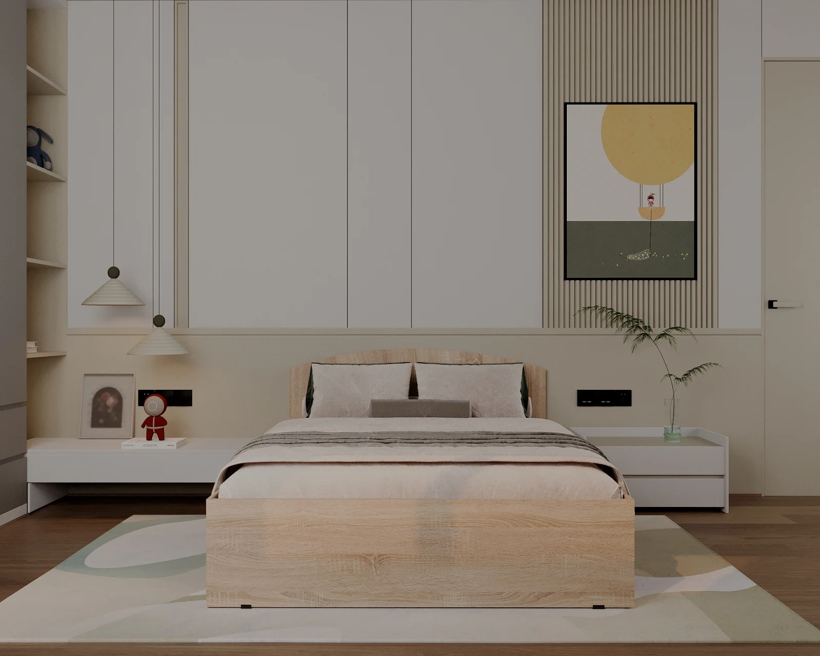 Paturi - Pat Mijloc 140 Sonoma