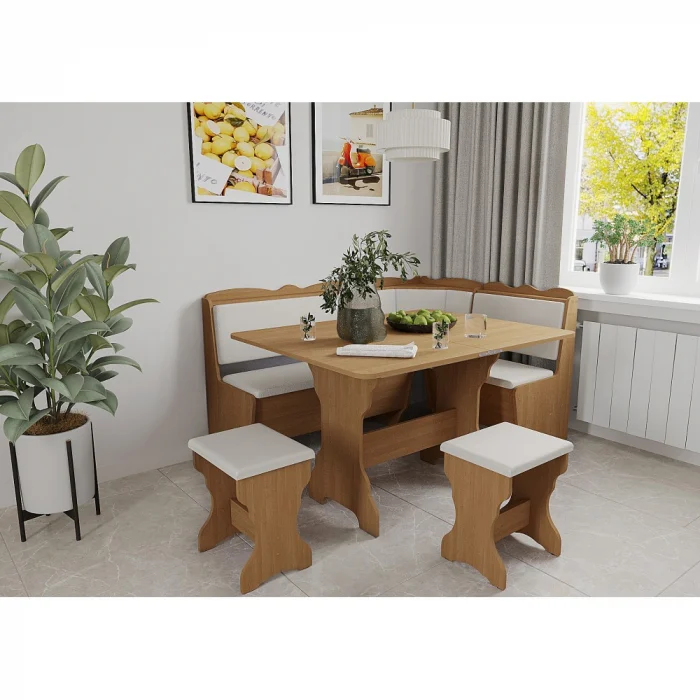 Coltare de Bucatarie - Set coltar bucatarie Rodos Cires Fildes