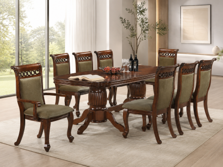 Seturi Dining - Set masa AC3269T cu 8 Scaune Antique Cherry