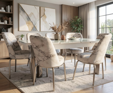 Seturi Dining - Set masa cu 6 scaune AYK 1