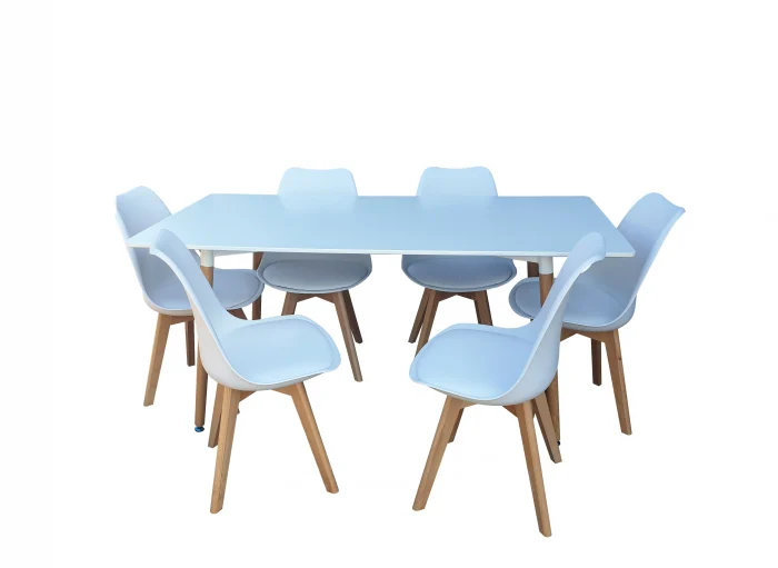 Seturi Dining - Set masa cu 6 scaune HB01 Mare 160 cm